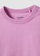 Girls&rsquo; pink stretch cotton T-shirt, regular fit_2
