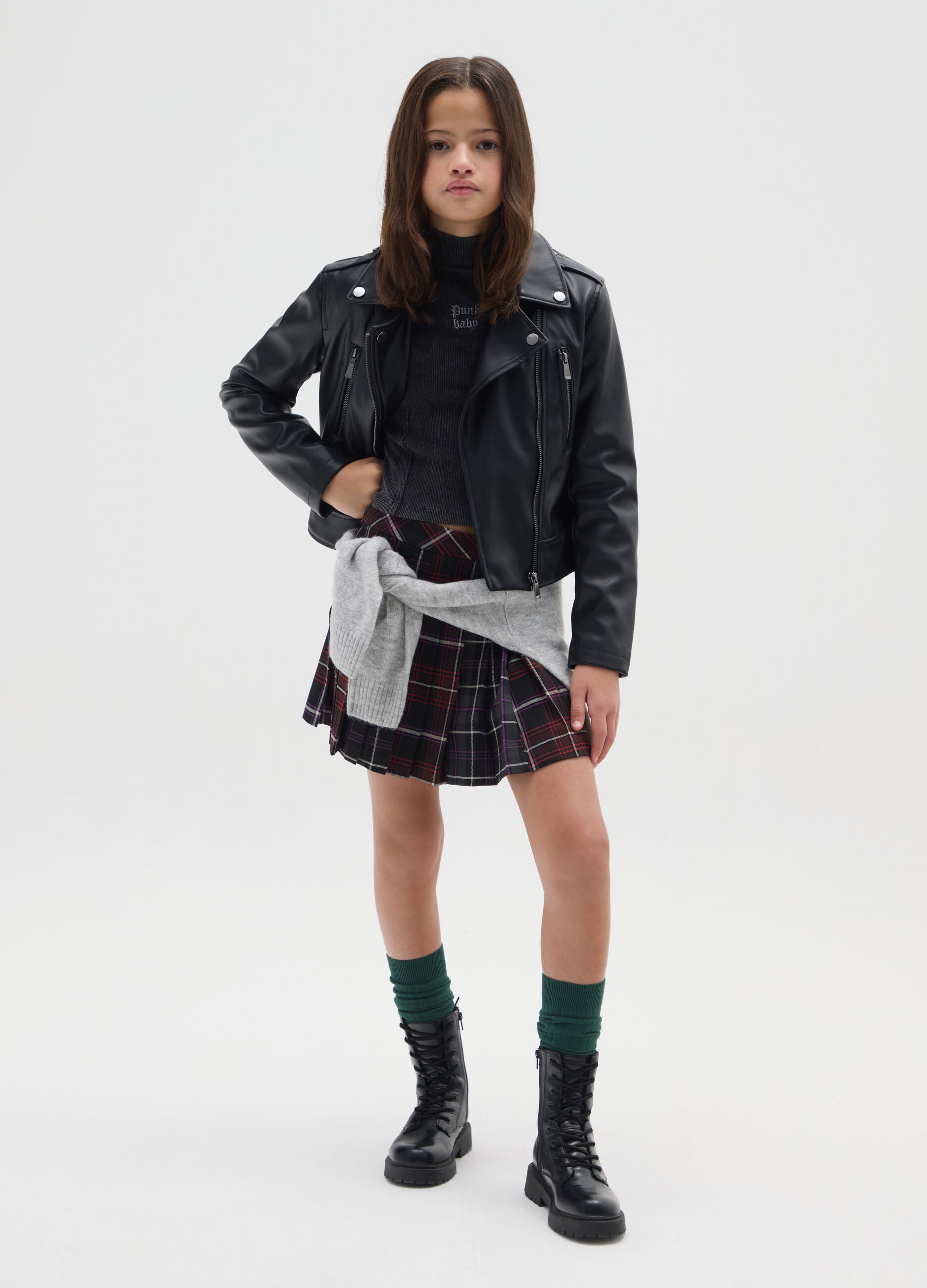 Multicolour Regular Fit Girls' Skirt