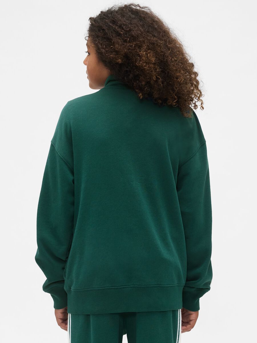 Green Cotton Blend Sweatshirt_2