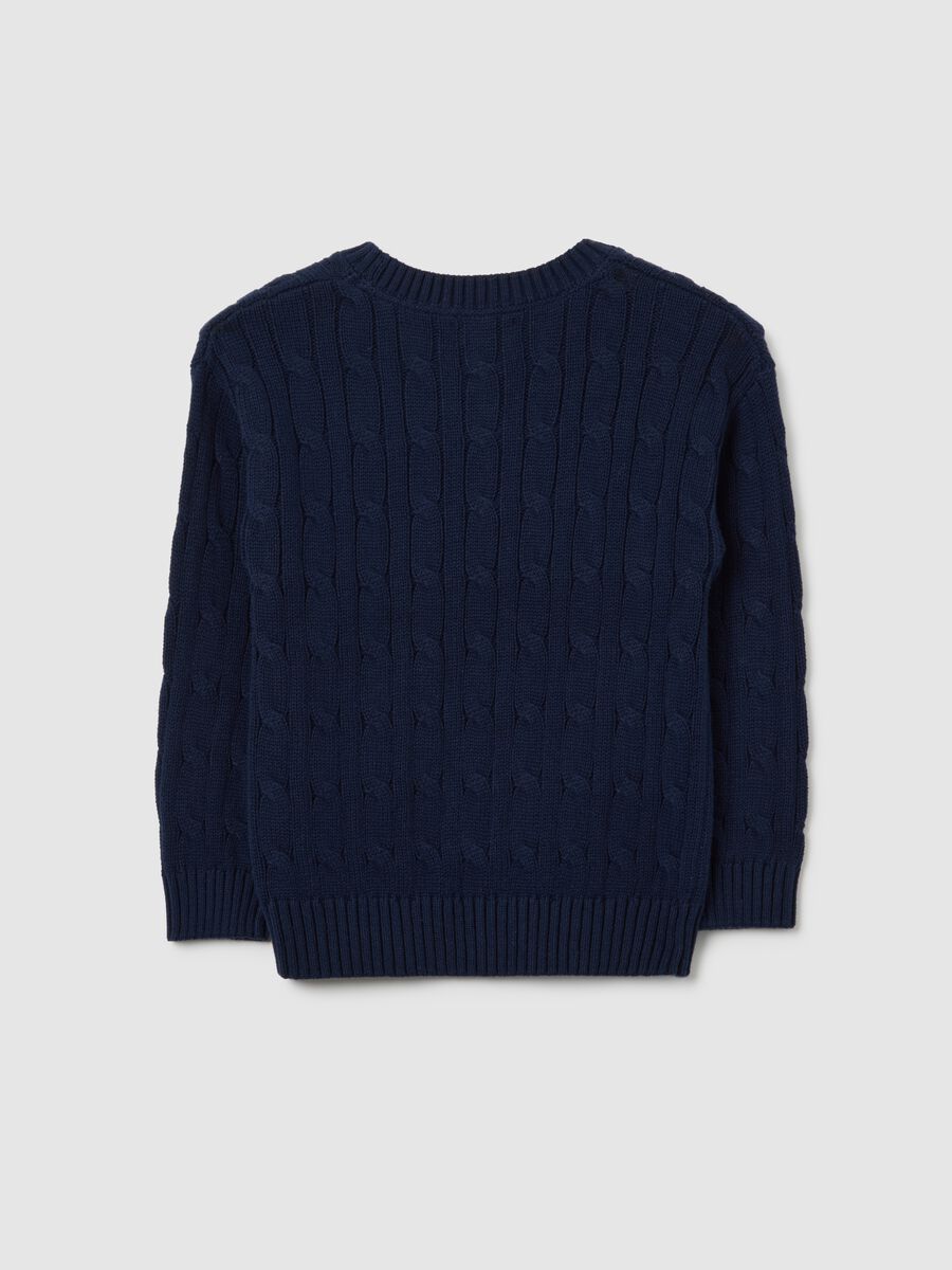 Children's Blue Pure Cotton Jumper, Regular Fit_4