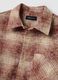 Camicia marrone a quadri in puro cotone_1