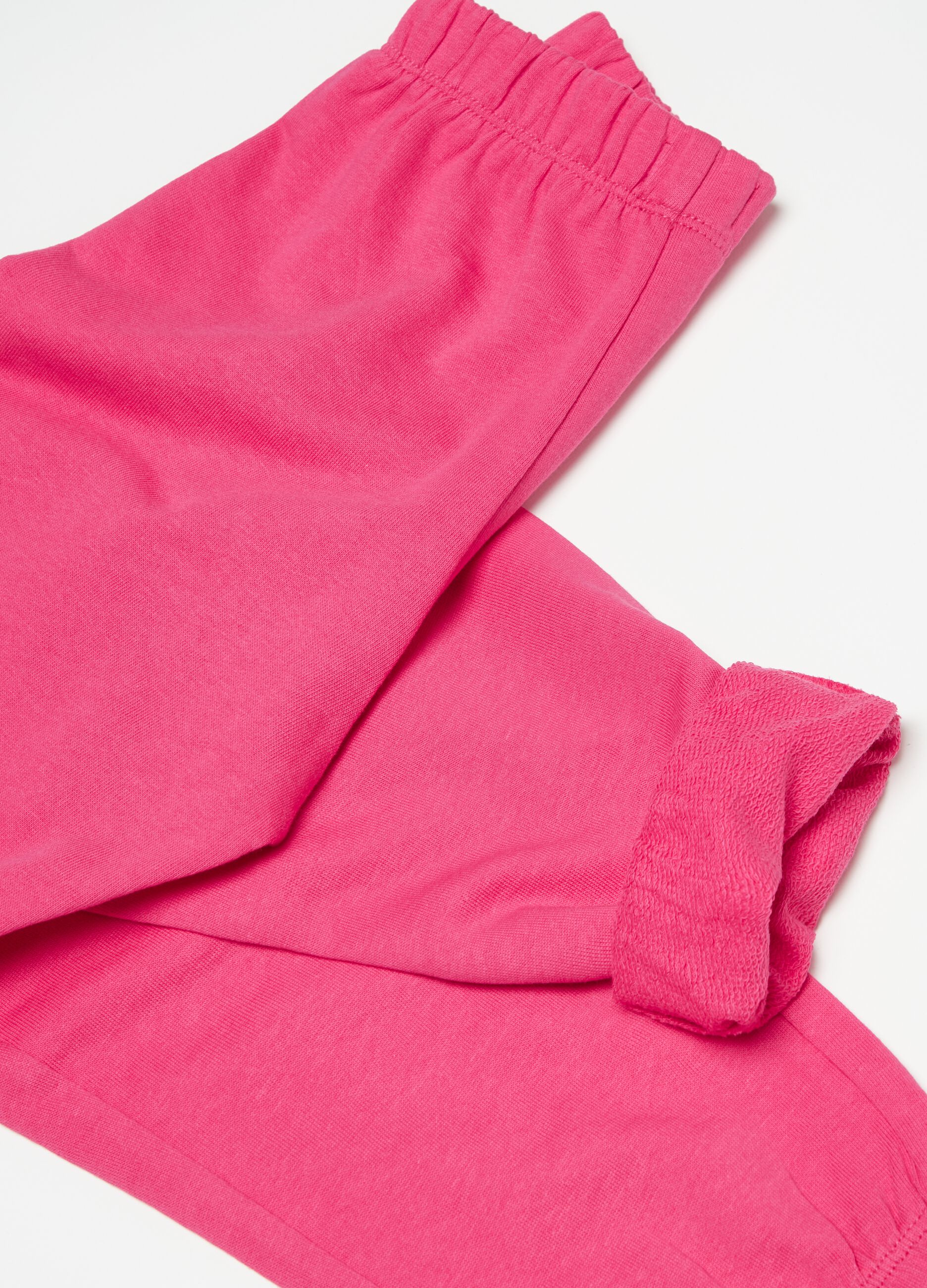 Joggers in felpa con profili elasticati