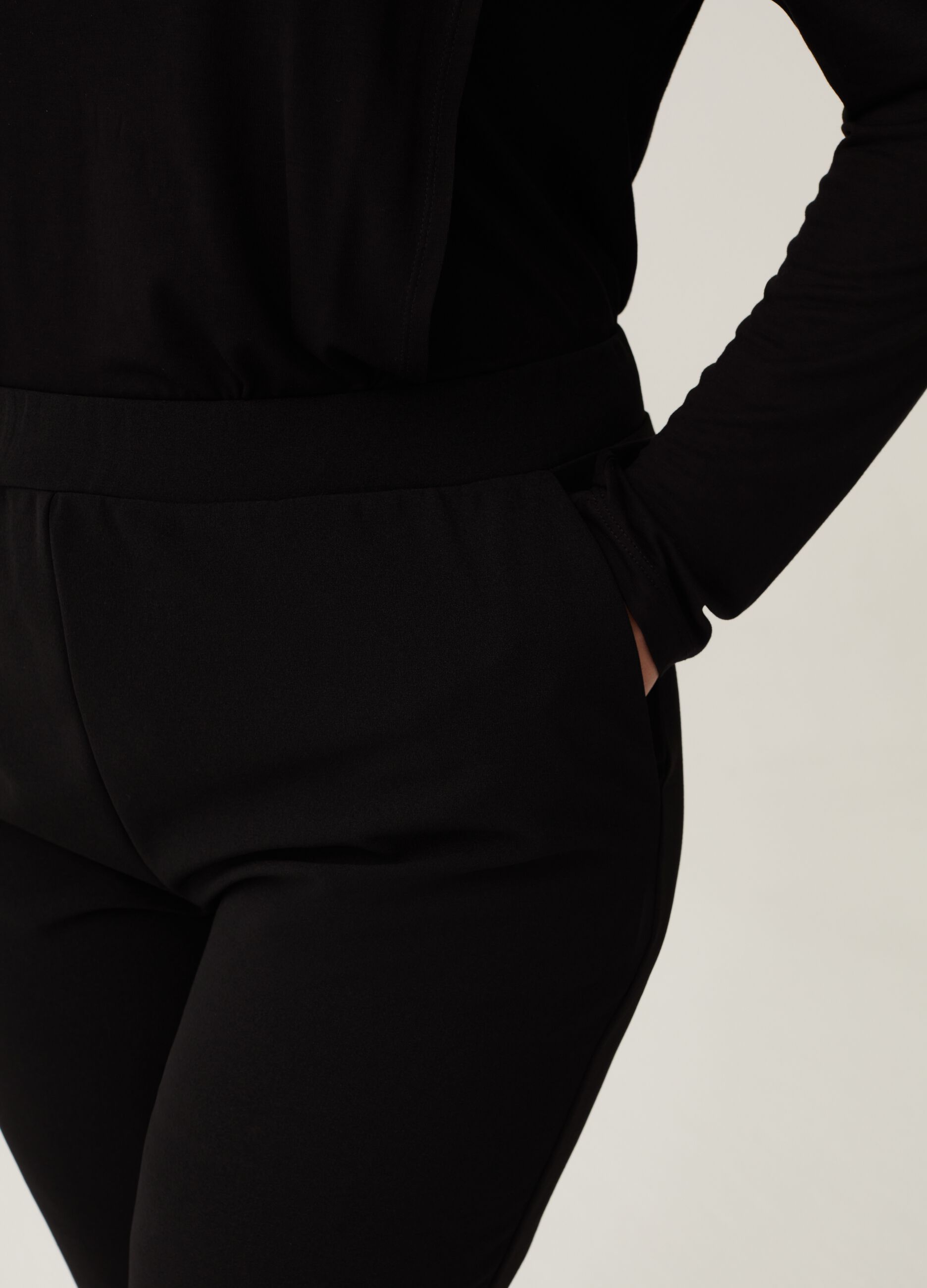 Pantaloni flare fit in crêpe Curvy_3