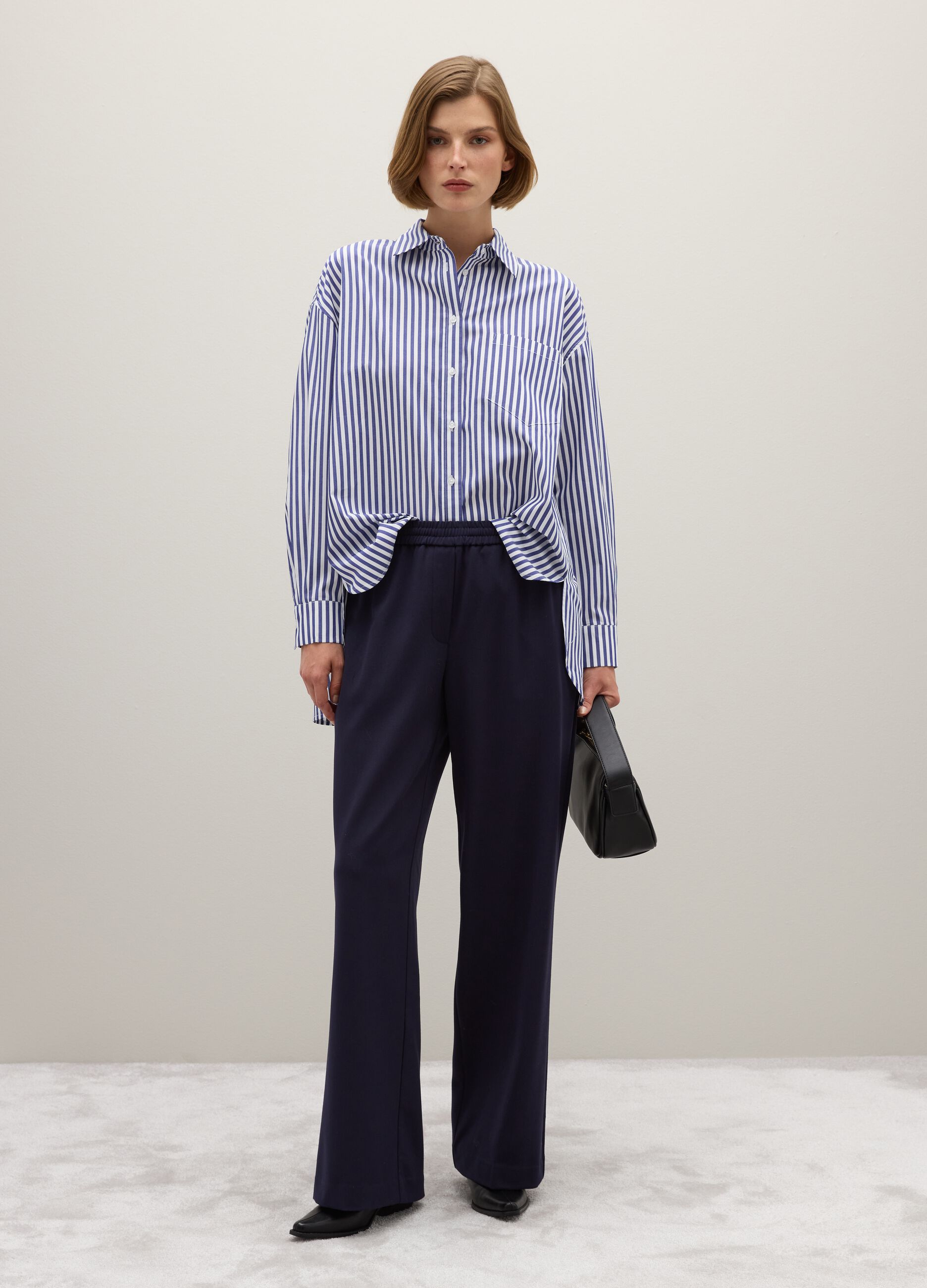 Blue Regular Fit Trousers