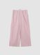 Pink organic cotton striped regular-fit pyjama trousers_0