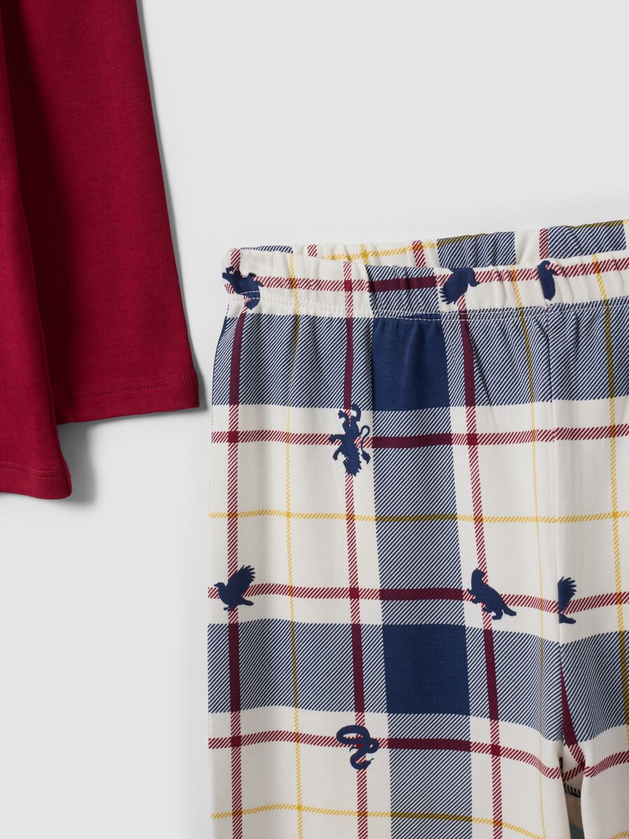 Red Harry Potter-themed pyjamas in pure organic cotton for girls_3