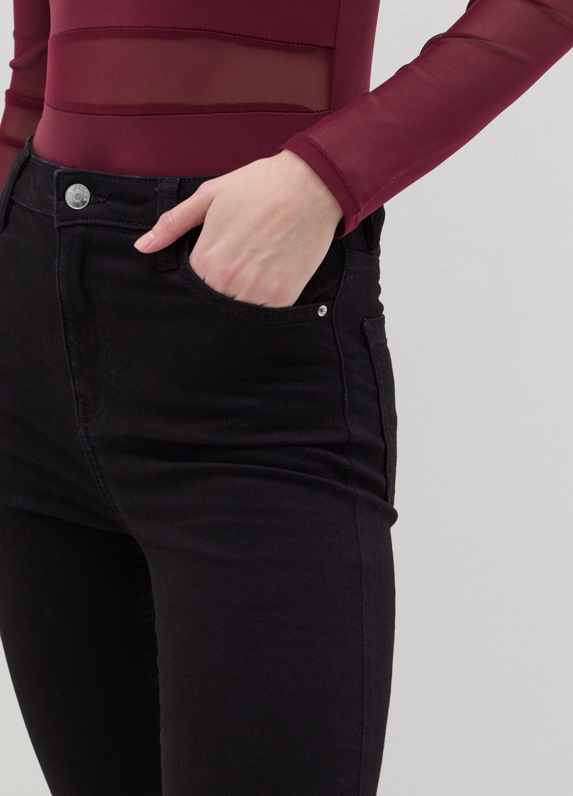 B.ANGEL X THE SEA BEYOND skinny-fit trousers