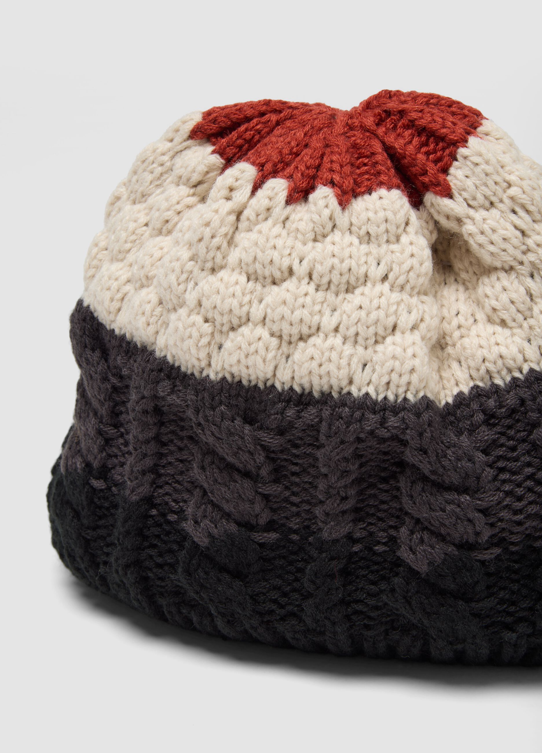 Beanie multicolor in maglia