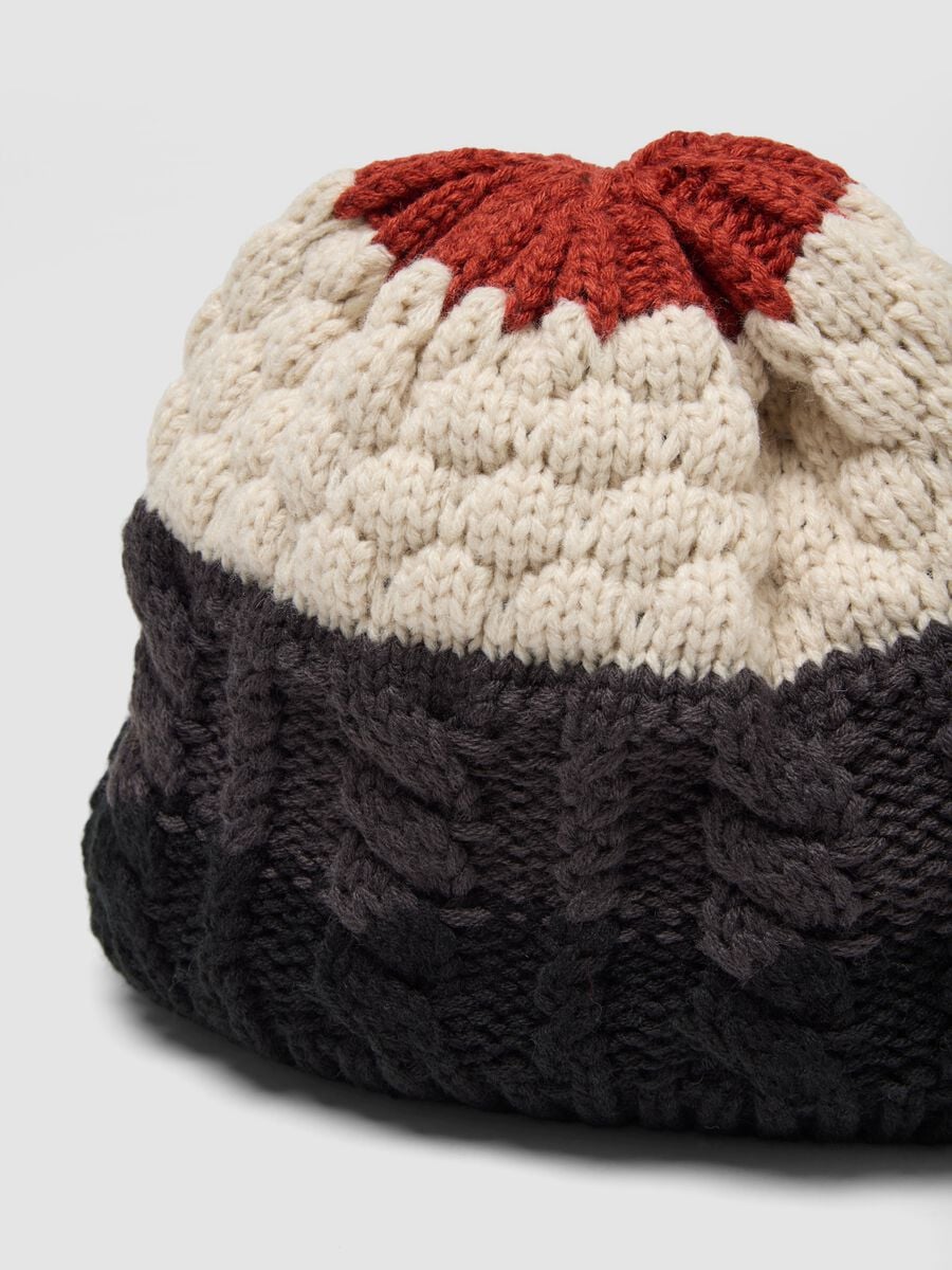 Multicolour knitted beanie_2