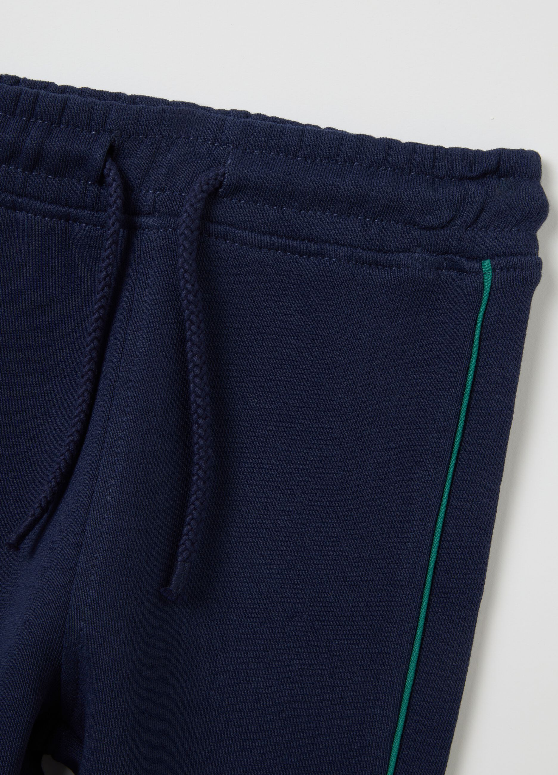 Green regular fit boys' outfit in pure cotton
