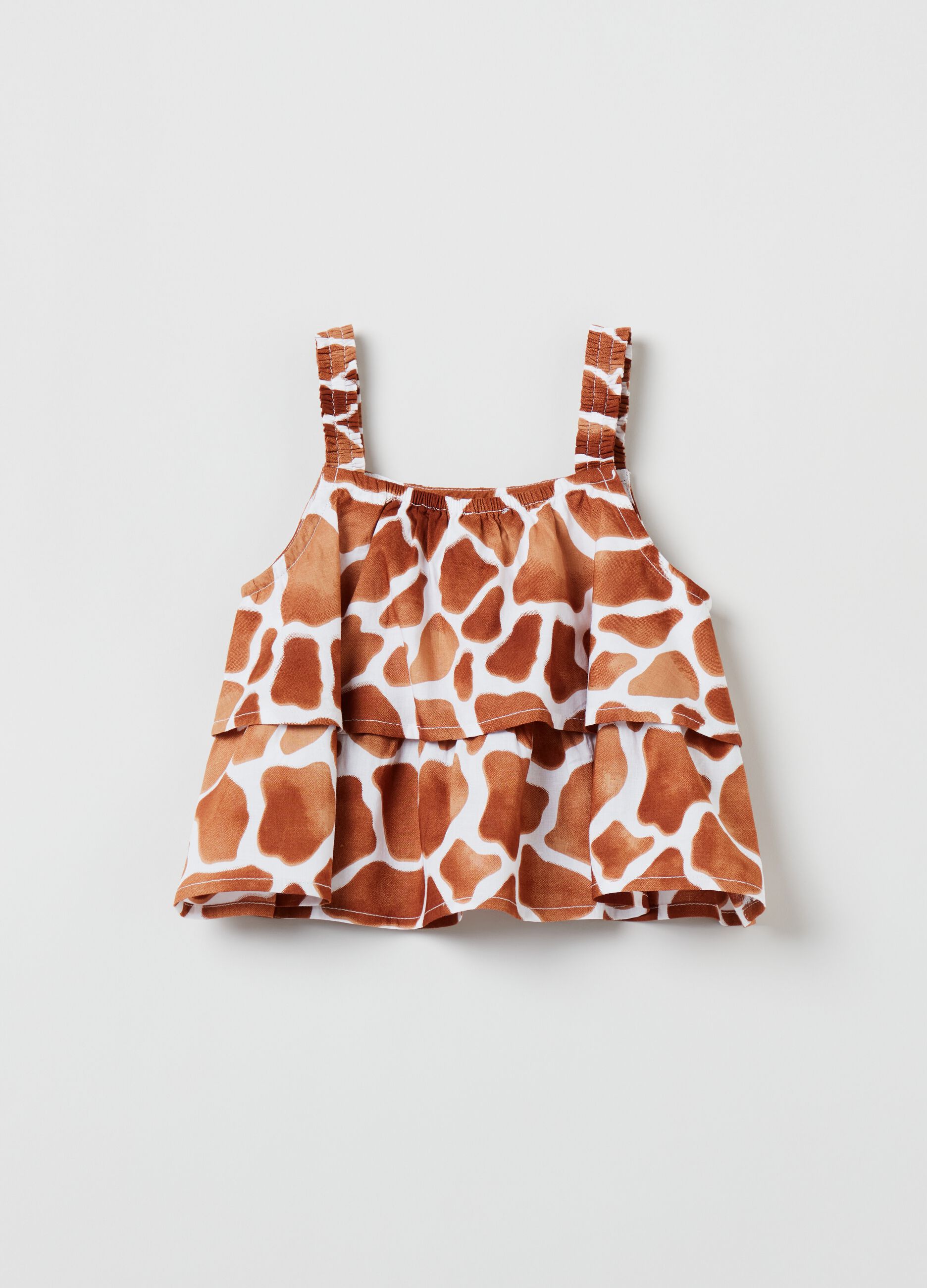 Top con balze stampa giraffa_1
