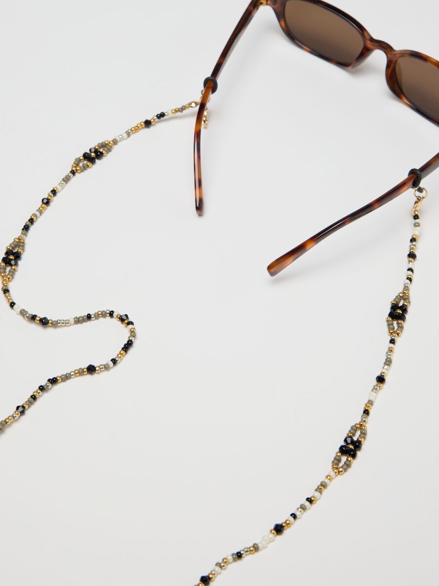 Glasses chain with multicoloured beads_2