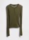 Light green pullover in acrylic and polyamide blend_3