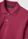 Short-sleeved pure cotton pink polo shirt regular fit_5