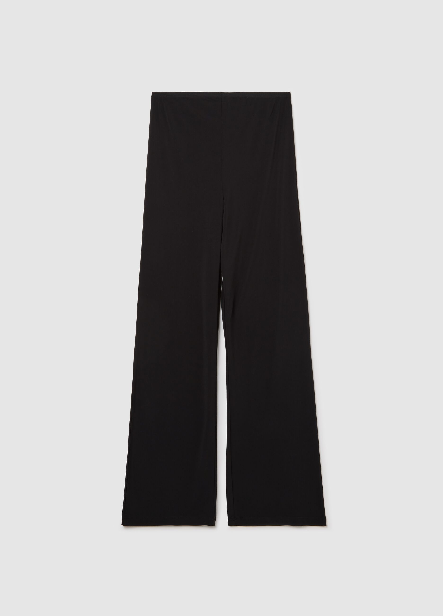 Solid colour maternity trousers