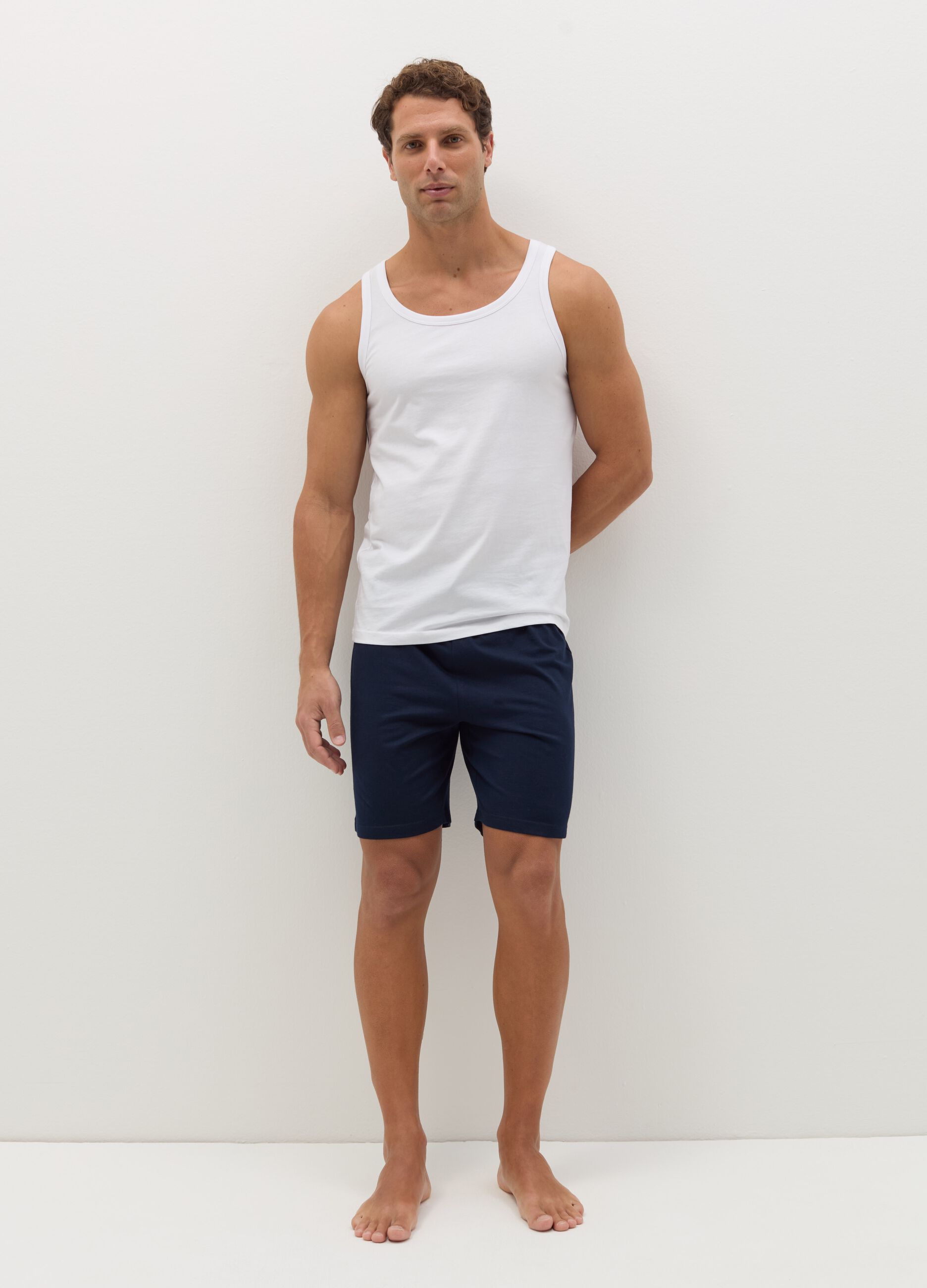 Bipack shorts pigiama con coulisse
