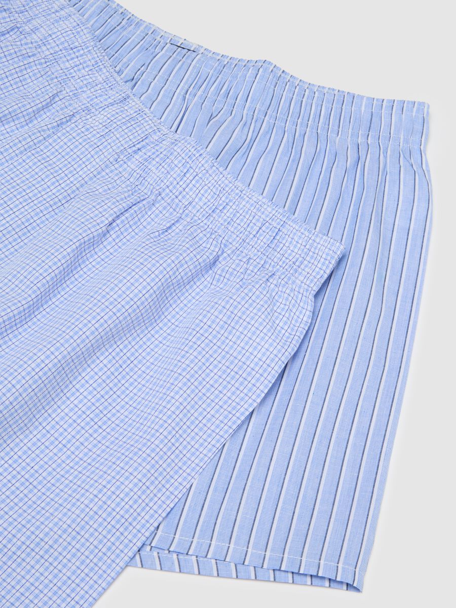 Bipack di boxer da uomo in puro cotone multicolor regular fit_5