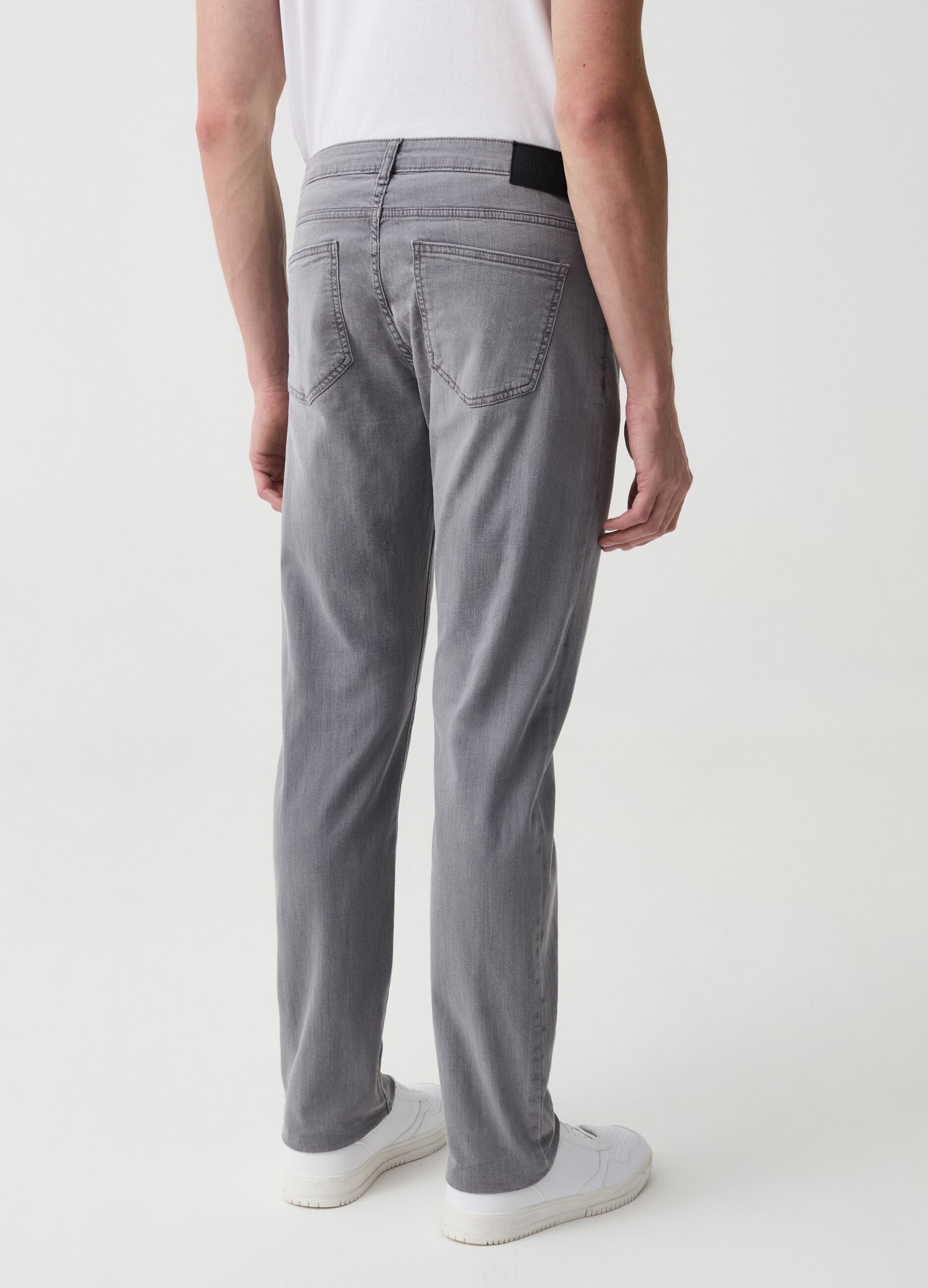 Faded, slim-fit stretch jeans