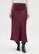 Regular Fit Red Satin Maxi Skirt_1