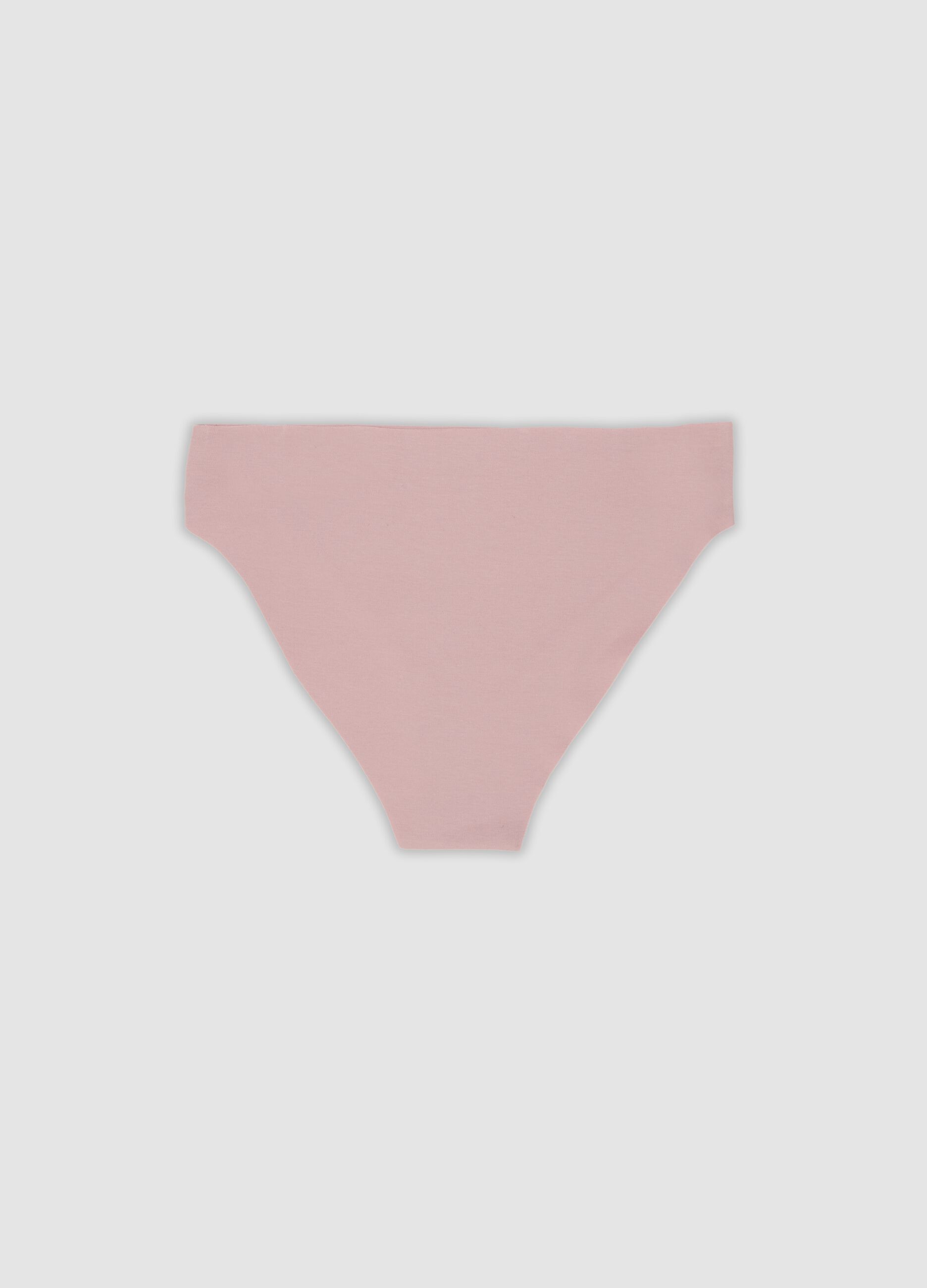 Slip rosa in cotone organico elasticizzato