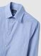 Light blue striped shirt in cotton blend regular fit easy iron_5
