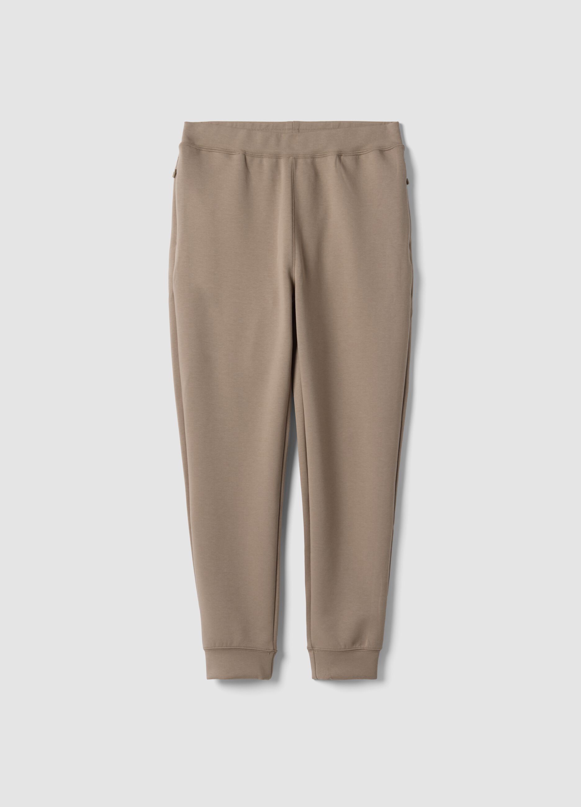 Grey regular-fit joggers in stretch Easy Dry fabric