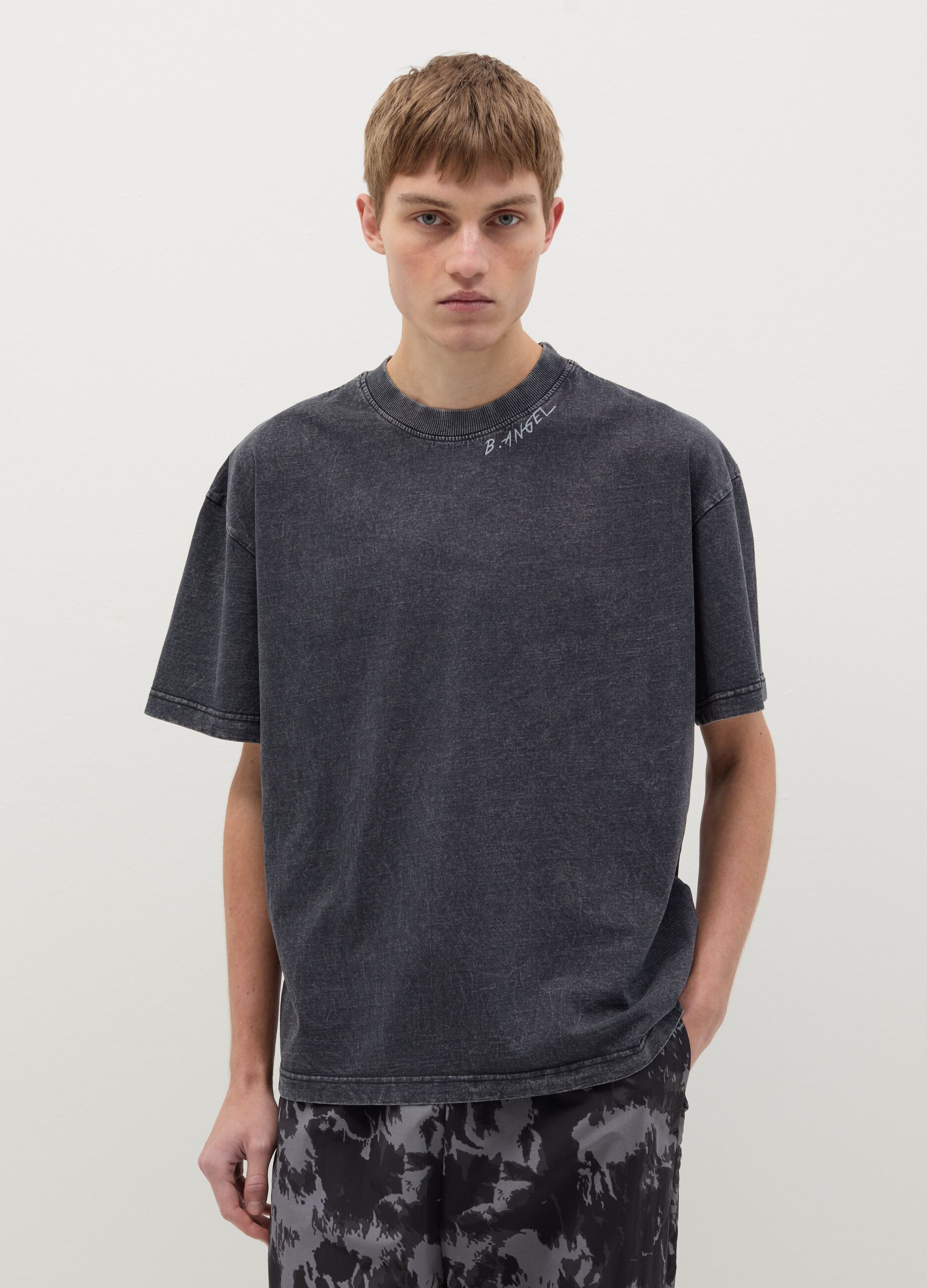 B.ANGEL X THE SEA BEYOND T-shirt in acid-wash cotton