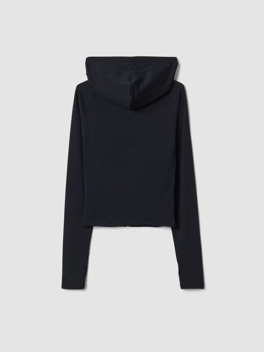 Full-Zip Yoga Hoodie Fitted Black_6