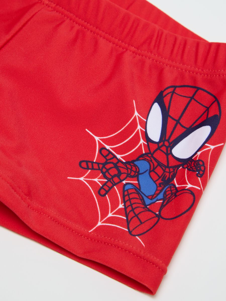 Boys’ swim briefs in red stretch fabric_3