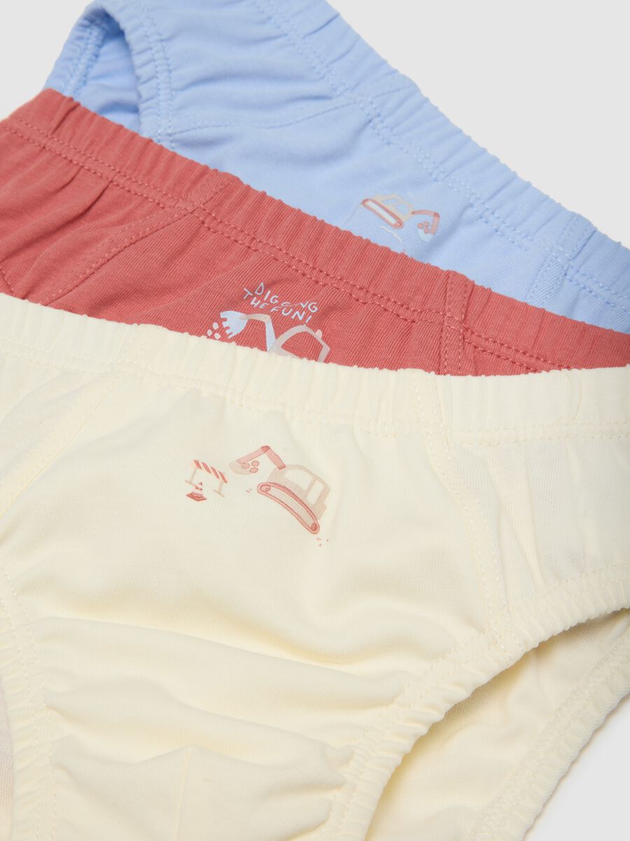 Multipack of multicoloured baby cotton briefs in regular fit_2