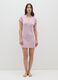 Short dress in pure pink viscose_0