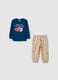 Pigiama in puro cotone multicolor da neonato regular fit con stampe Cars_0