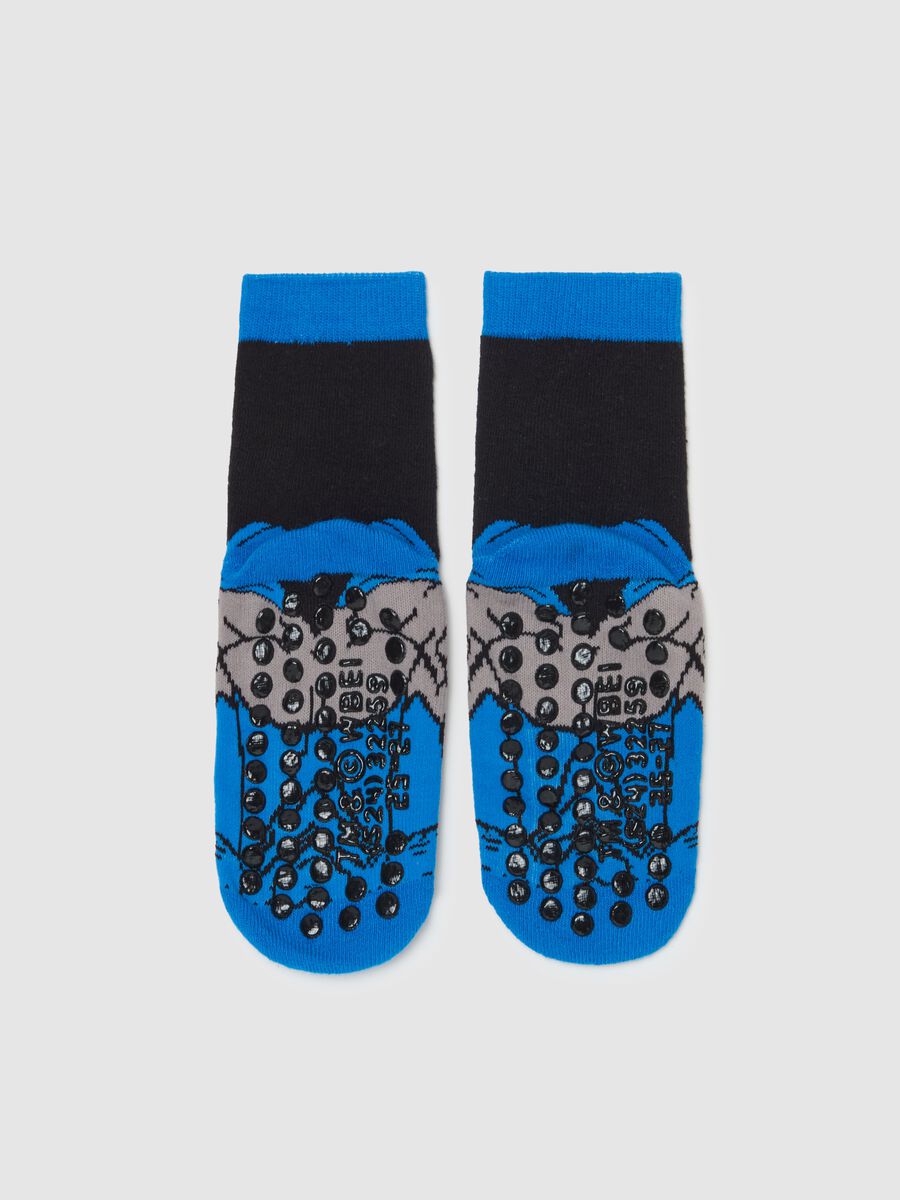 Slipper socks with Batman print_1