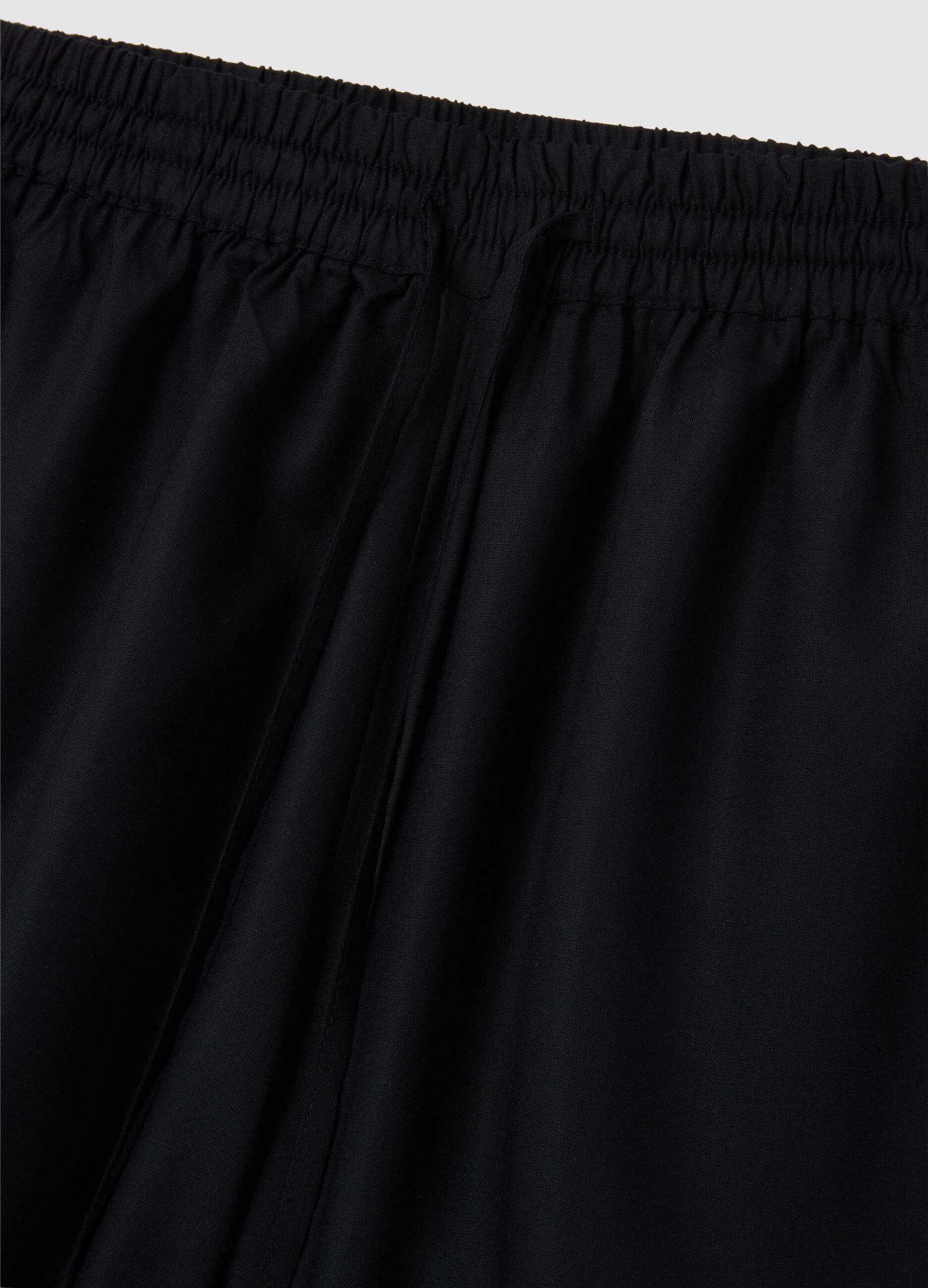 Women's Black Regular Fit Shorts