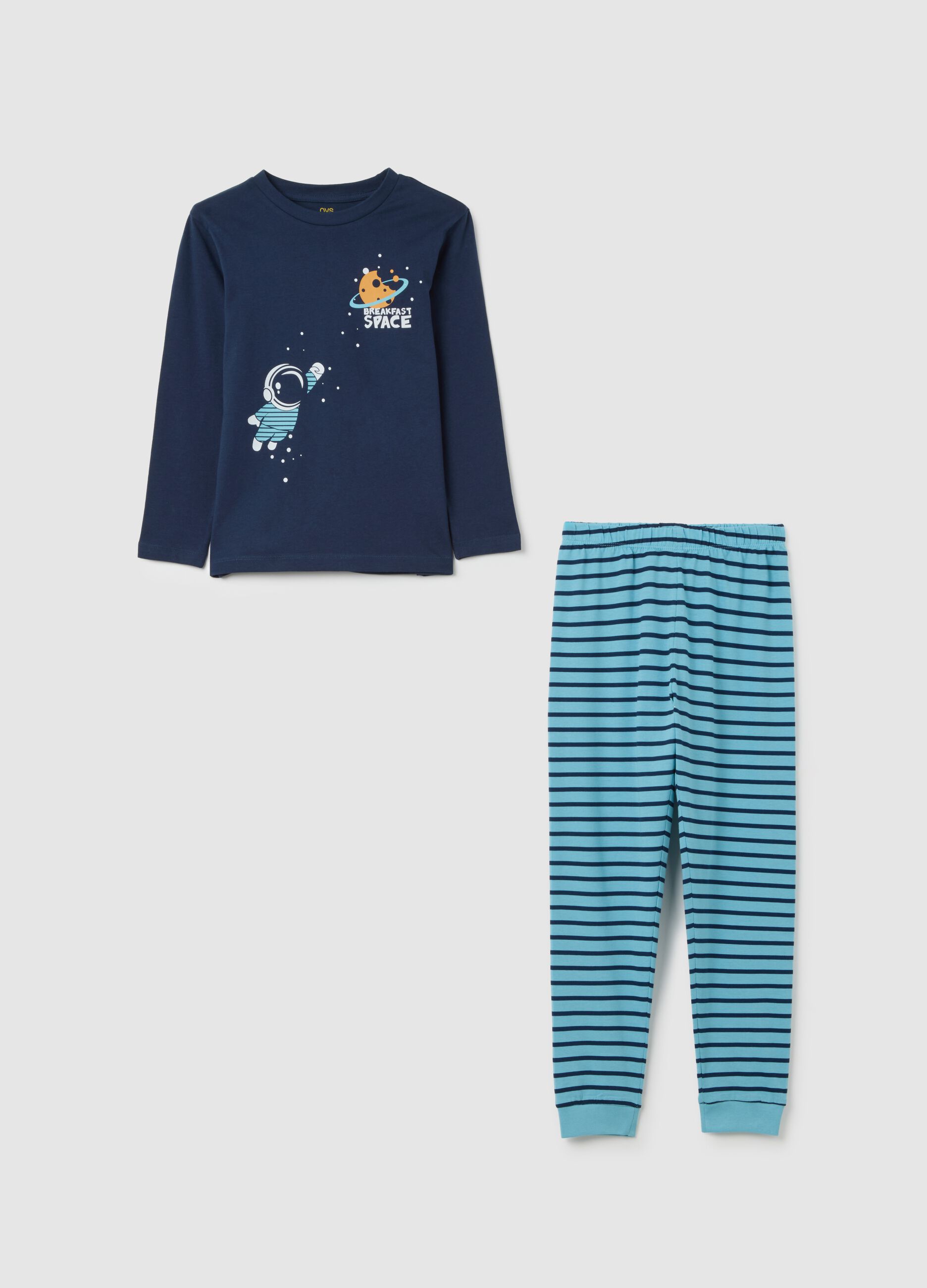 Children's Pyjama in Pure Multicolour Cotton