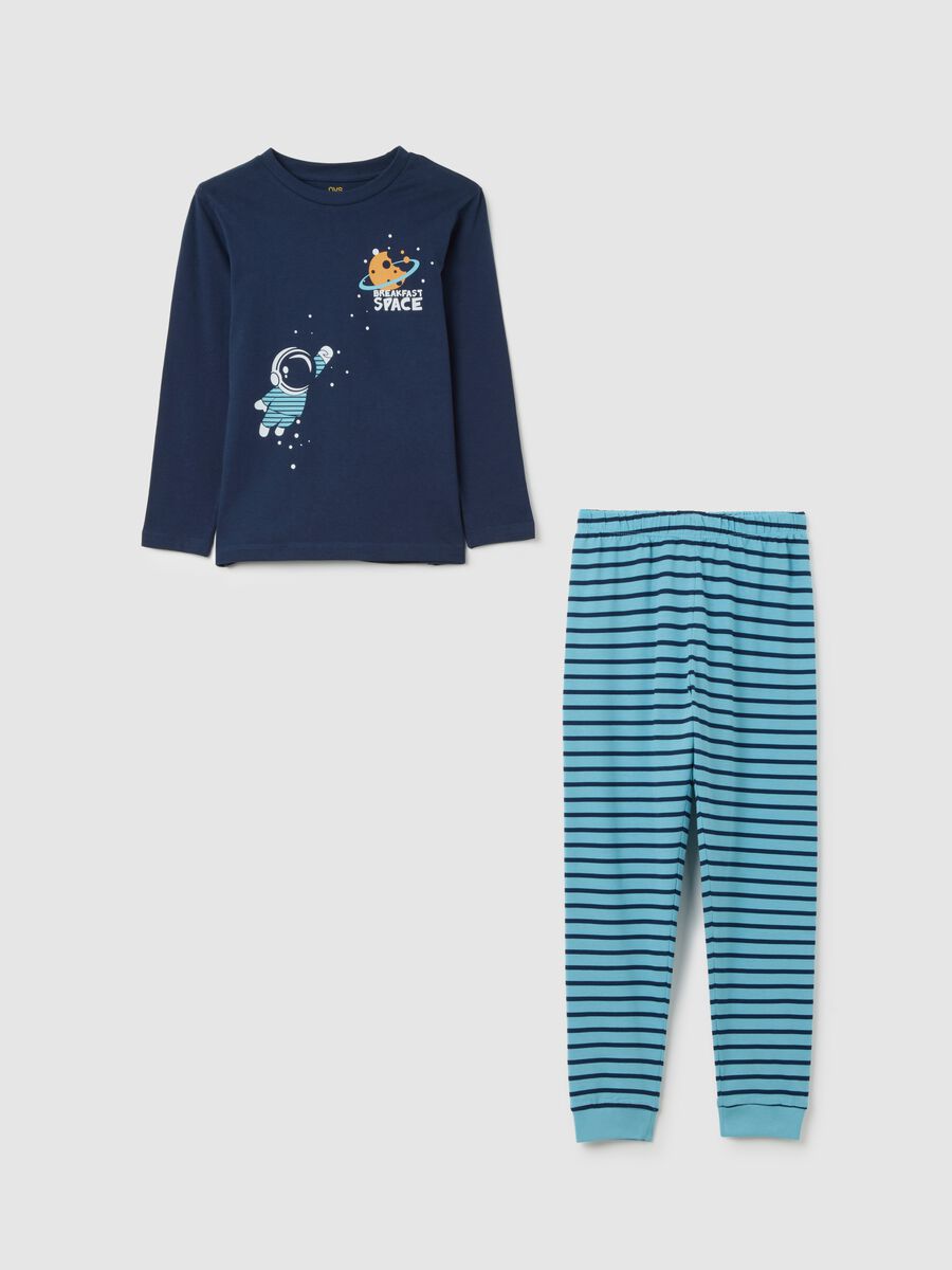Children's Pyjama in Pure Multicolour Cotton_0
