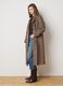 Brown Checked Wool Blend Regular Fit Coat_1