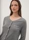 T-shirt pigiama grigio in misto cotone viscosa_0