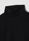 Black ribbed stretch-cotton crew-neck T-shirt, regular fit_1