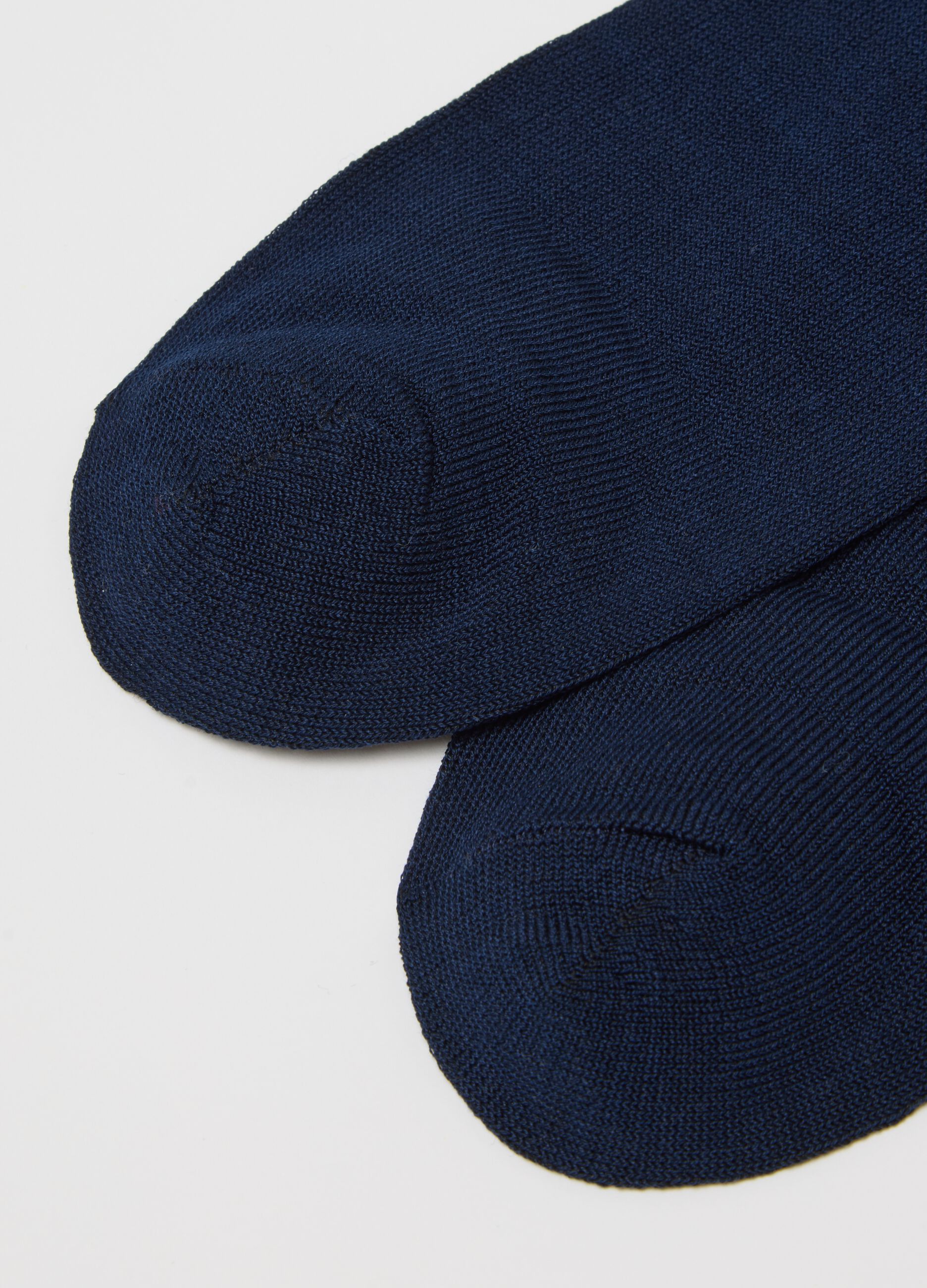 Blue Cotton Blend Socks Set