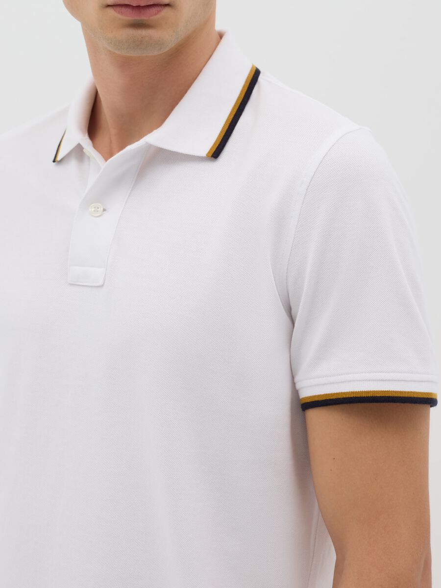 White short-sleeve cotton polo by Ovs_3