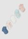 Five-pack of multicolour short socks in stretch organic cotton_0
