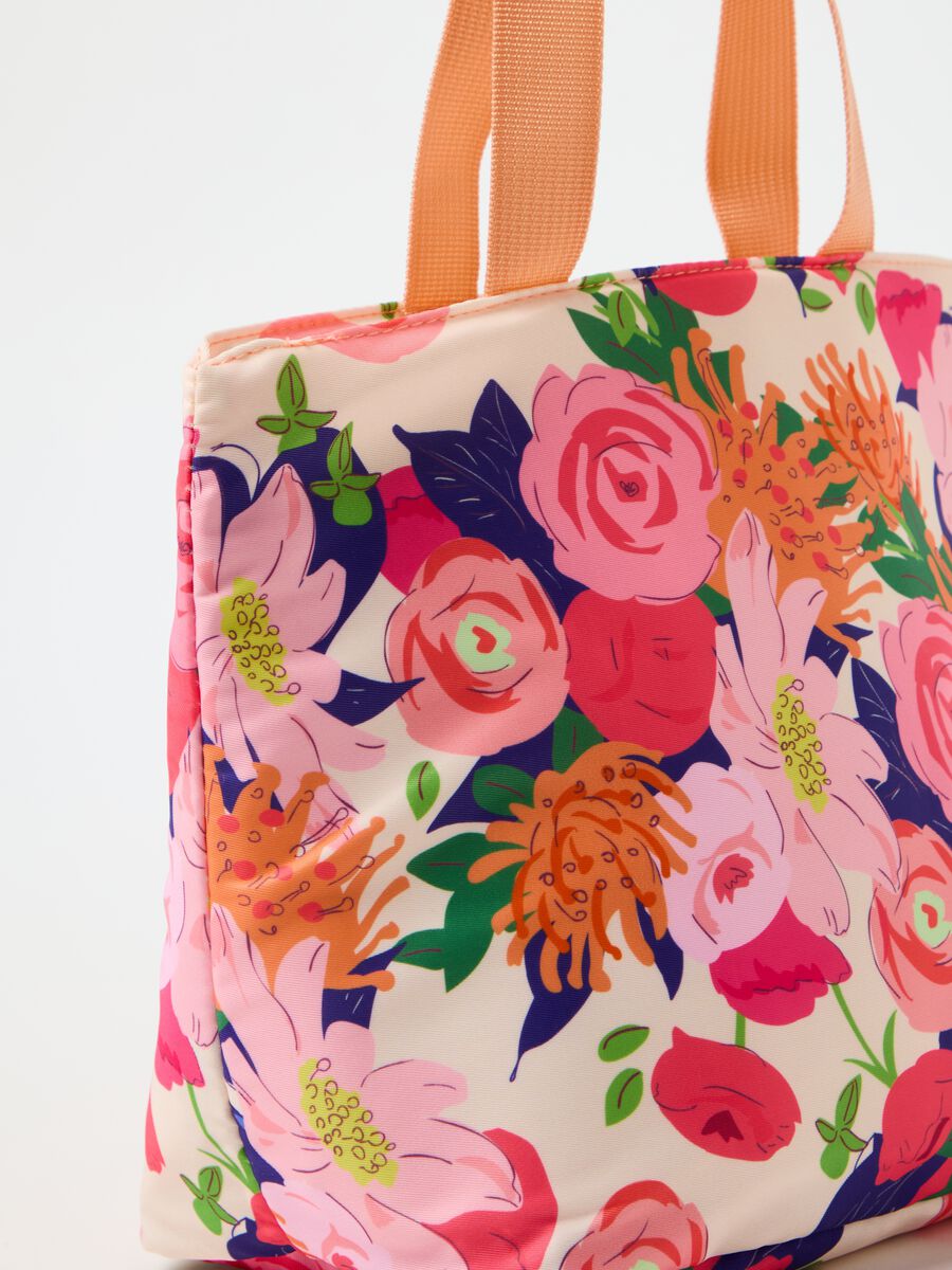 Floral lunch tote bag_1