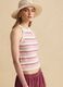 Multicolour cotton-blend tank top_0