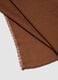 Brown fringed scarf_2
