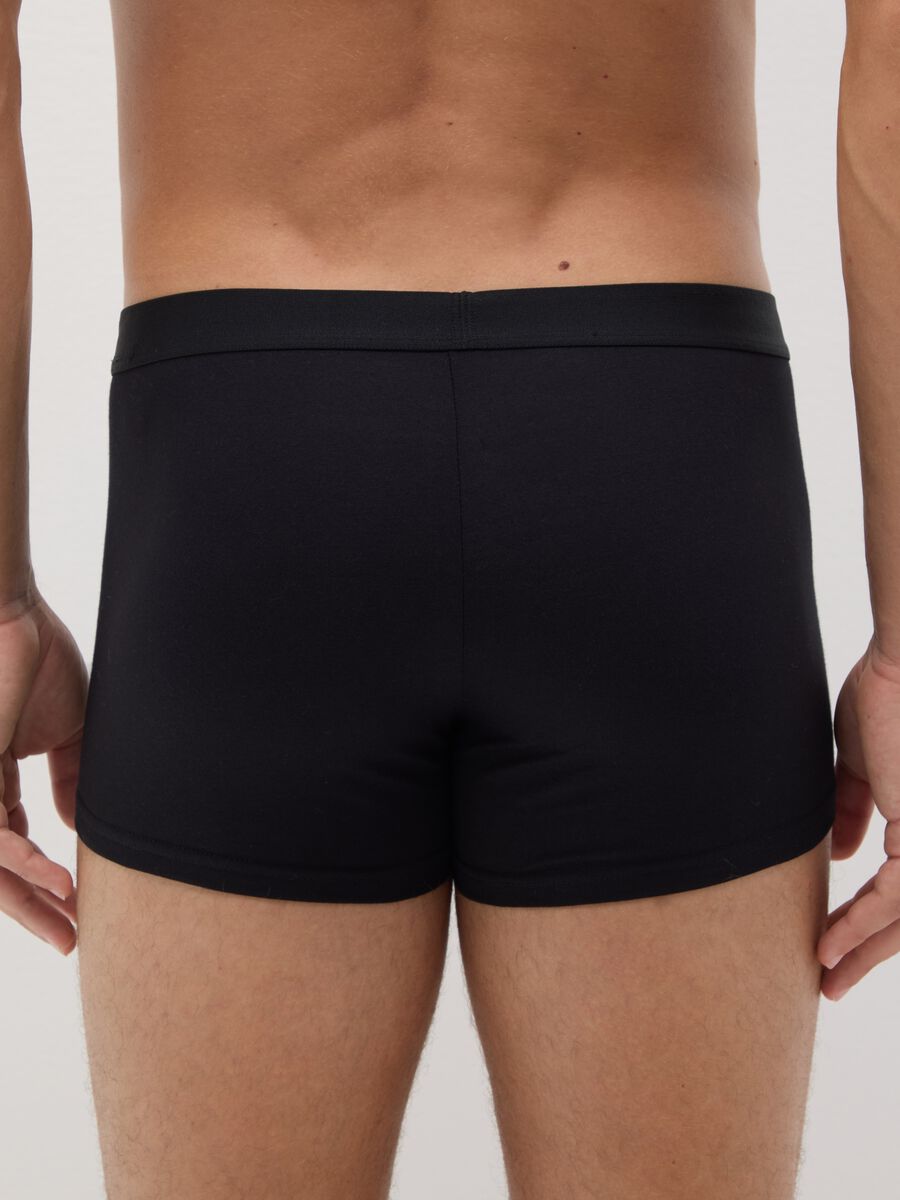 Multipack di cinque boxer in cotone nero_2