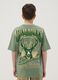 Children's green pure cotton oversized fit Milwaukee Bucks T-shirt_2