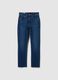 Slim-fit high-waist jeans with raw edging_2