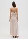 Women's long dress in pure multicolour viscose slim fit_3