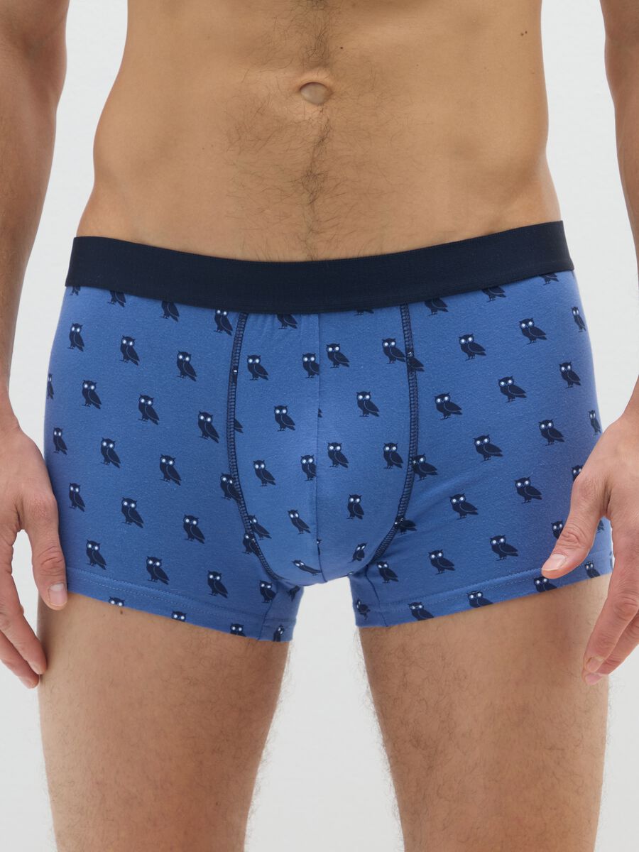 Tripack multicolour regular fit stretch cotton boxers_1